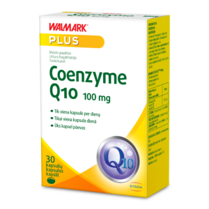Walmark Coenzyme Q10 MAX 100 mg 30 kapsulių pakuotė ląstelių energijos palaikymui