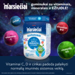 MARSIEČIAI SU EŽIUOLE vaikų imunitetui, 50 guminukų [GALIOJIMAS 2026-09] - Image 2