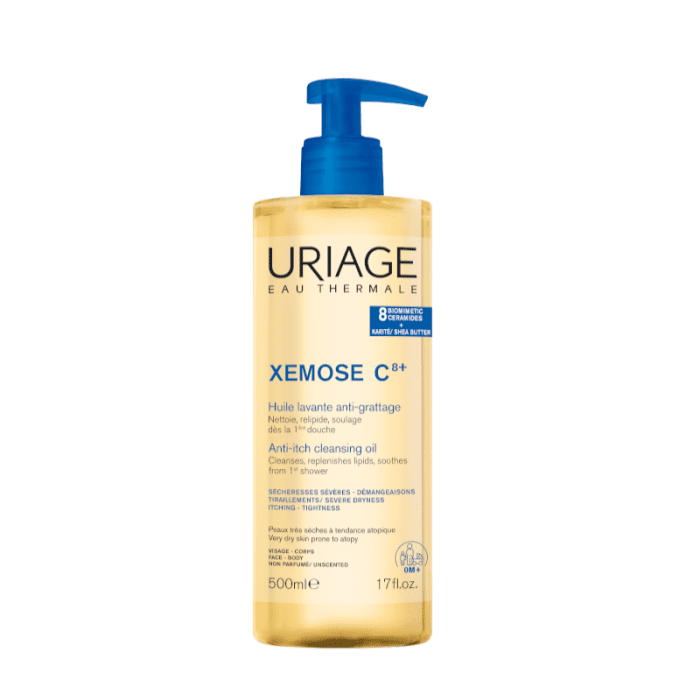 URIAGE-XEMOSE-C8-HUILE-aliejinis-prausiklis-veidui-ir-kunui-500-ml URIAGE aliejinis prausiklis veidui ir kūnui XEMOSE C8+ HUILE, 500 ml - Image 1