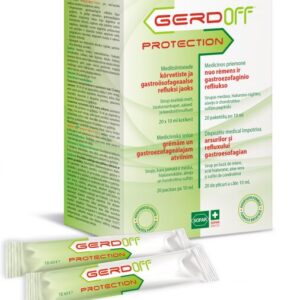 GerdOff Protection sirupas nuo rėmens pakeliuose 10 ml 20 vnt.