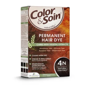 COLOR & SOIN plaukų dažai be amoniako su augaliniais ekstraktais 4N Natural Chestnut 135 ml