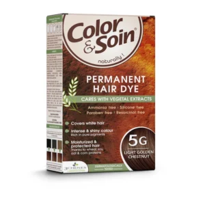 COLOR & SOIN plaukų dažai be amoniako su augaliniais ekstraktais 5G Light Golden Chestnut 135 ml