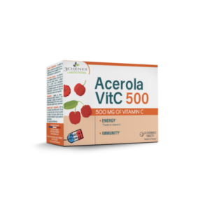 3C PHARMA Acerola VitC 500 kramtomosios tabletės 24 vnt.