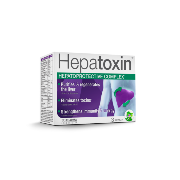 Hepatoxin kepenims tabletės – 3C Pharma papildas kepenų apsaugai ir detoksikacijai
