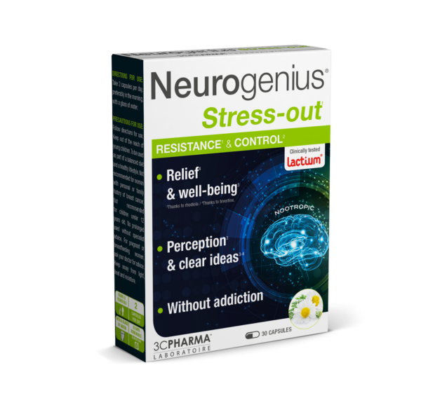 NeuroGenius Stress-Out gerina miegą ir koncentraciją – natūralus streso valdymas
