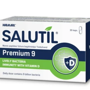 SALUTIL PREMIUM 9 (9 mlrd. Gyvybingųjų bakterijų), 30 kapsulių