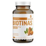 ECOSH bioaktyvus Biotinas, 5000µg, 90 kapsulių - Image 2