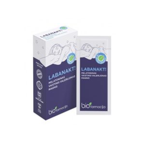 Labanakt miegui – melatonino ir valerijono formulė