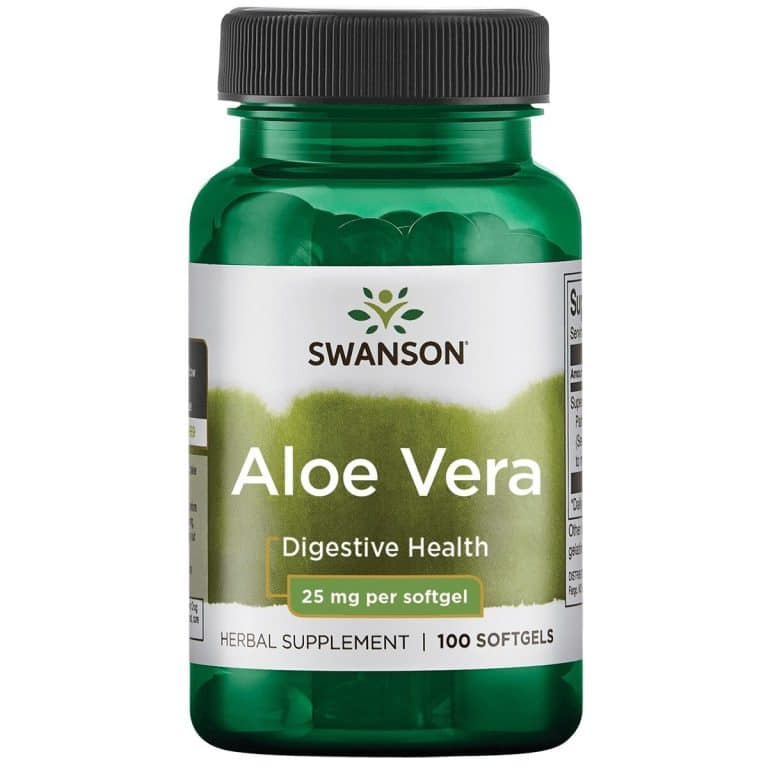 Swanson Aloe vera (alavijas) maisto papildas, 60 kapsulių