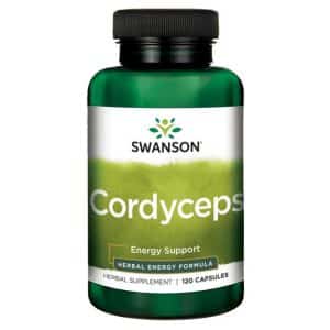 Swanson Cordyceps 600 mg kapsulės 120 vnt – kininis kordicepsas Cordyceps sinensis