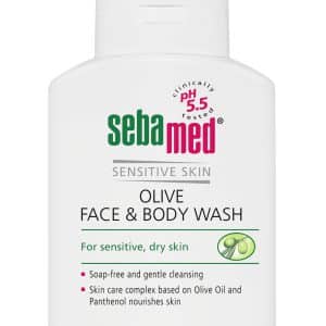 Sebamed veido ir kūno prausiklis su alyvuogių aliejumi, 200 ml