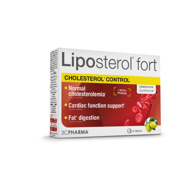 3C Pharma Liposterol Fort 30 tablečių pakuotė cholesterolio mažinimui ir širdies sveikatai