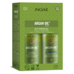 Inoar Argan Oil Duo Kit intensyviai drėkinantis rinkinys 2 × 250 ml (šampūnas + kondicionierius)