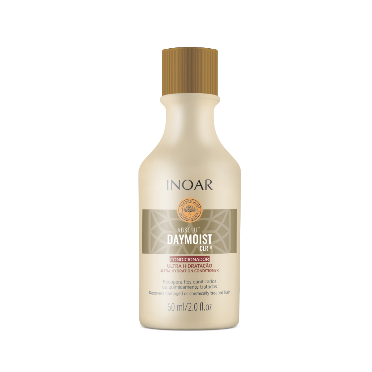 7898581084211_FRONT INOAR Absolut Daymoist Conditioner - kondicionierius chemiškai pažeistiems plaukams 60 ml - Image 1