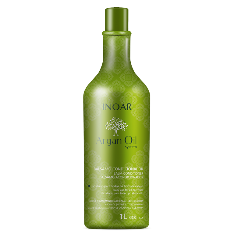 INOAR Argan Oil System intensyviai drėkinantis kondicionierius su argano aliejumi 1000 ml