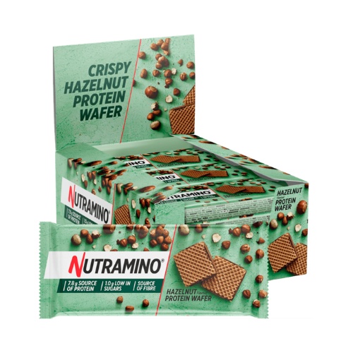 Protein-Wafer-Hazelnut_web Nutramino vafliukai 12 x 39g - Image 1
