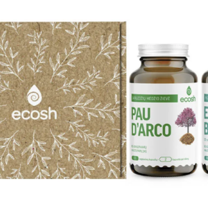 ECOSH rinkinys šeimai: Pau d’Arco 500 mg 100 kapsulių + Ecobiotic probiotikai 90 kapsulių