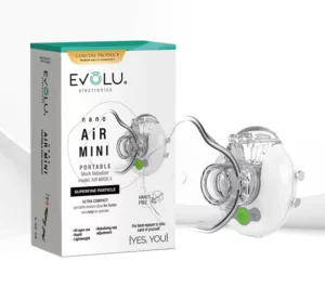 EVOLU NANO AIR MINI hands-free inhaliatorius su galvos juosta ir kaukėmis vaikams bei suaugusiems