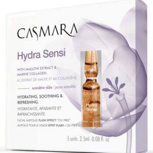 Casmara ampulės veido odai HydraSensi, 2.5 ml x 5 vnt.
