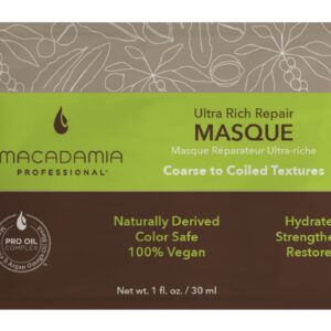 Macadamia ypač drėkinanti kaukė pažeist plaukams, 30 ml