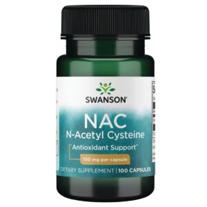 Swanson NAC 150 mg – natūralus antioksidantas 100 kapsulių