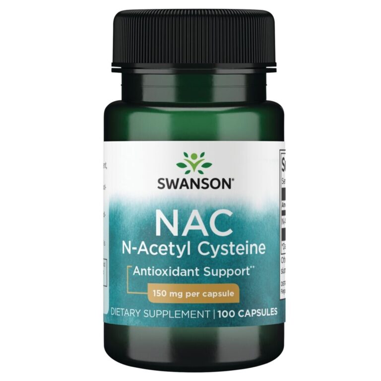 Swanson NAC 150 mg – natūralus antioksidantas 100 kapsulių