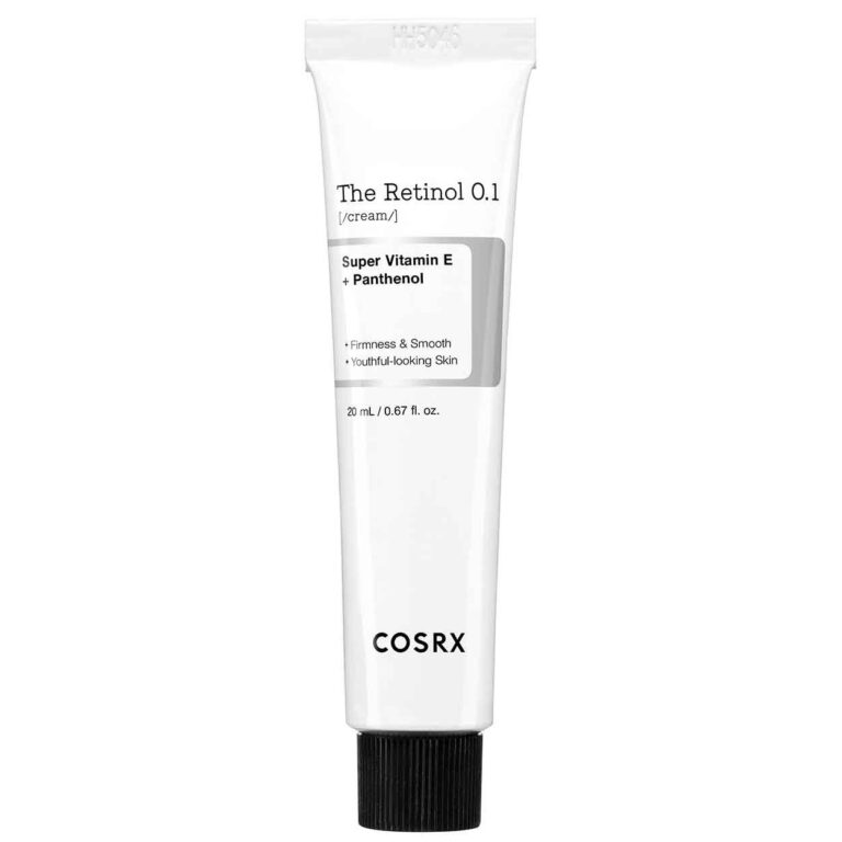 COSRX The Retinol 0.1 Cream veido kremas 20 ml su grynu retinoliu ir vitaminu E.