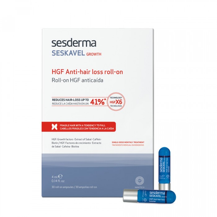40003166 SESDERMA rutulinės ampulės nuo plaukų slinkimo SESKAVEL HGF, 30x4 ml - Image 1