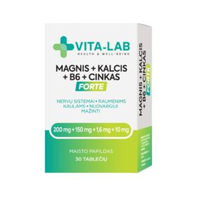 VITA-LAB Magnis + Kalcis + B6 + Cinkas FORTE pakuotė