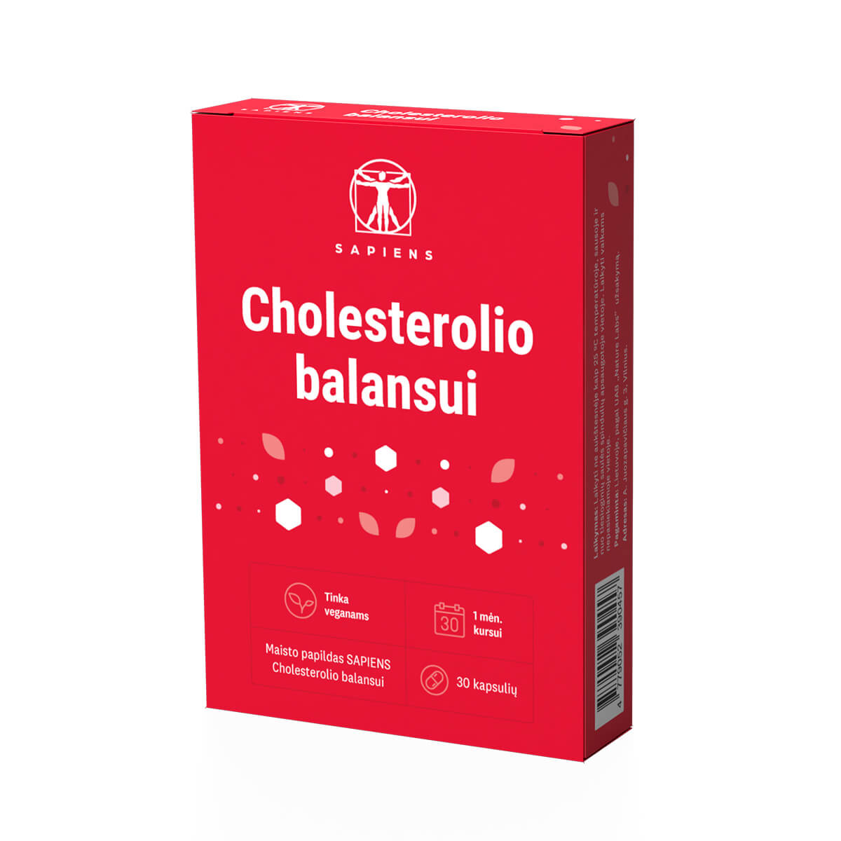 4779052390457 Cholesterolio balansui SAPIENS Cholesterolio balansui, 30 kapsulių - Image 1