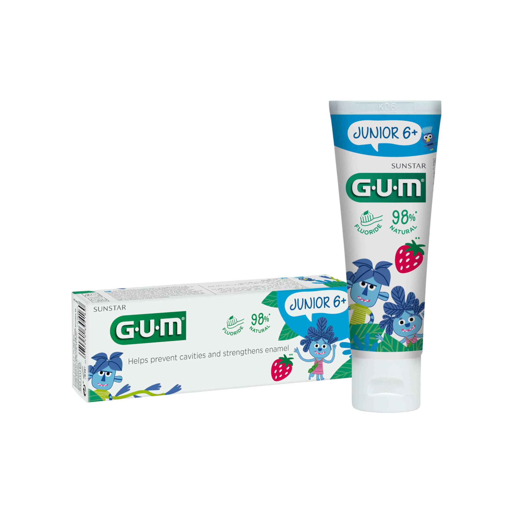 112139 GUM Junior dantų pasta vaikams 7–12 m., 50 ml - Image 1