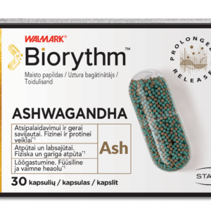 BIORYTHM prailginto veikimo  ašvaganda, 30 kapsulių