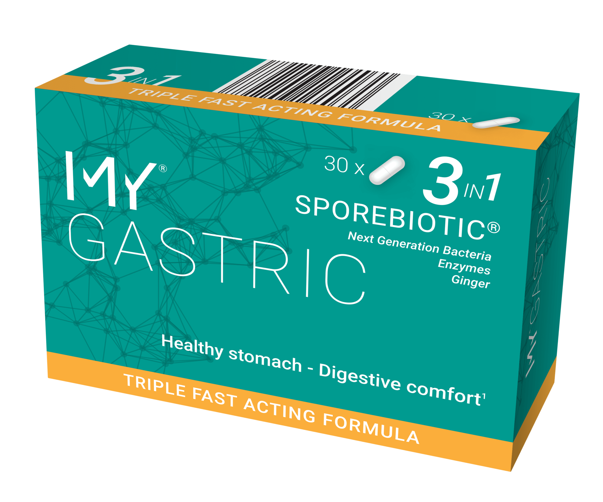 10000119429-MY-GASTRIC-SPOREBIOTICS-CAPS-N30-MY-HEALTH-1.png MY GASTRIC Sporebiotic® maisto papildas su gyvybingomis bakterijomis ir fermentų mišiniu, 30 kapsulių - Image 1