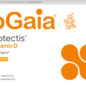 BioGaia Protectis Lactobacillus reuteri kramtomosios tabletės su vitaminu D3, apelsinų skonio