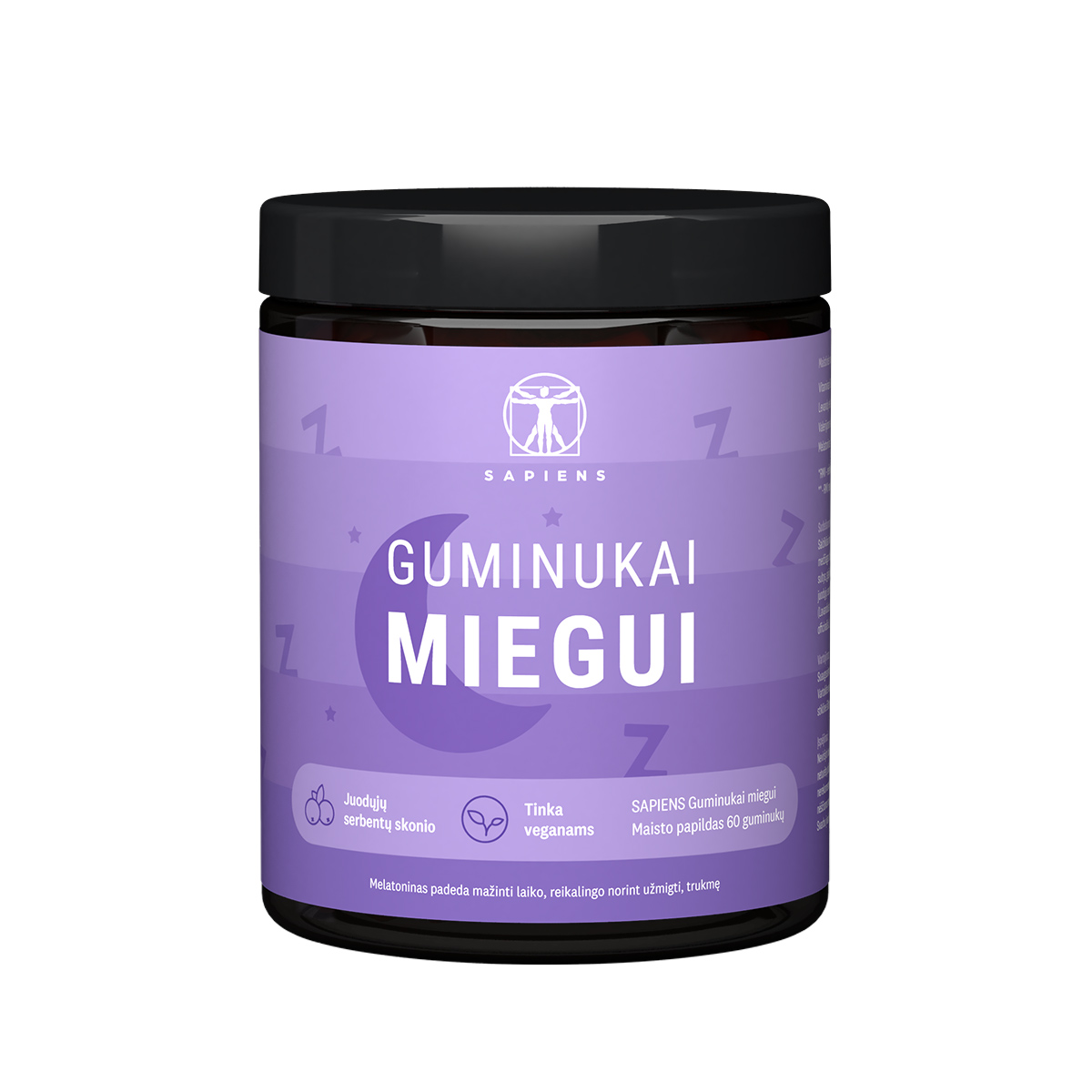 4779052390310 Guminukai Miegui SAPIENS Guminukai miegui, 60 guminukų - Image 1