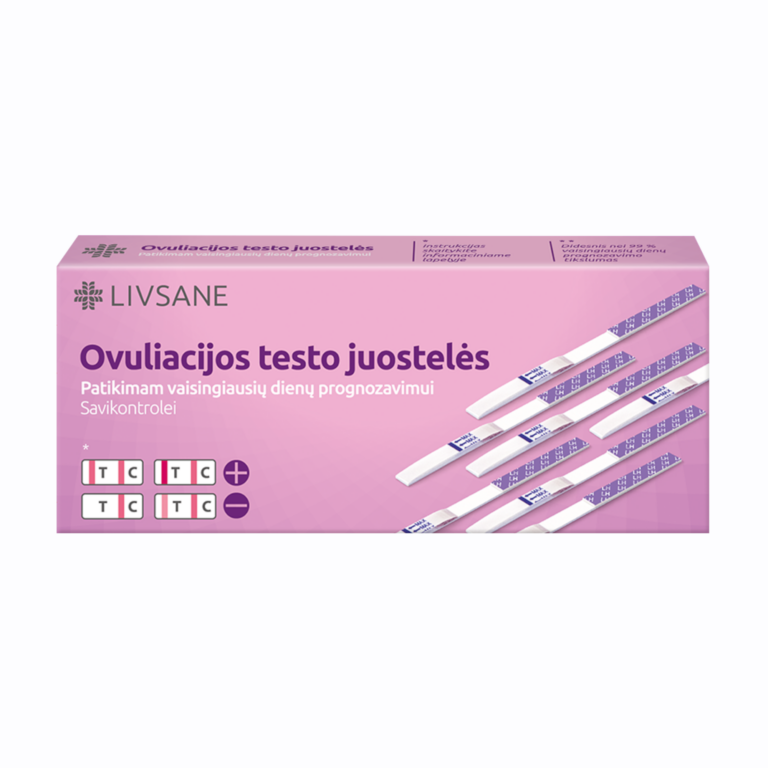 Livsane Ovuliacijos Testas Juostelės – 7 juostelės vaisingumo stebėjimui