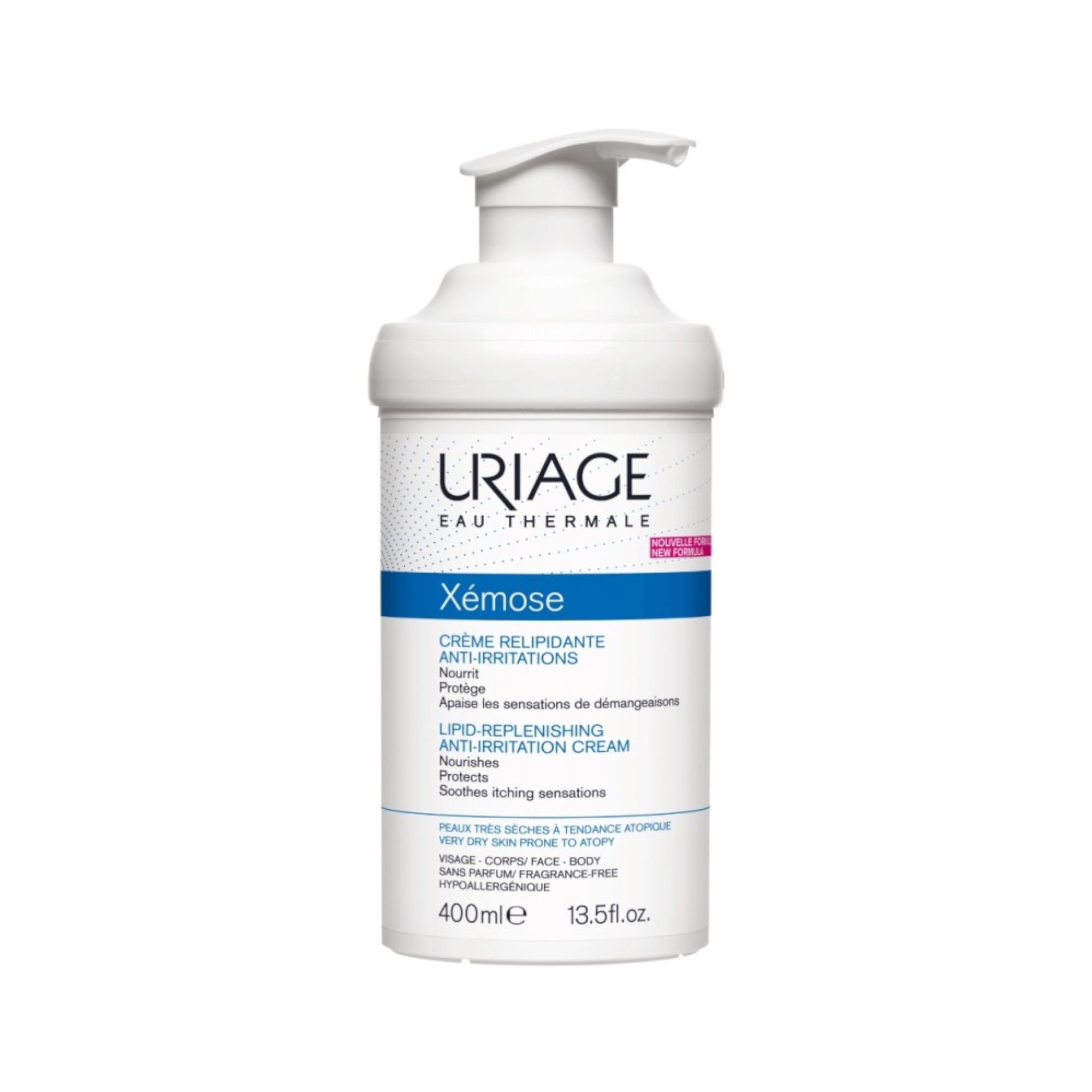 10015044-Uriage-Xemose-SOFTENING-BODY-CREAM-400-ML-N1-URIAGE-12.png URIAGE universalus minkštinamasis kremas su dozatoriumi XEMOSE, 400 ml - Image 1