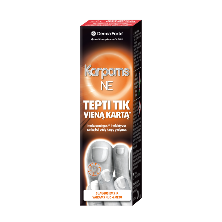 Derma Forte Karpoms Ne karpų šalinimo priemonės buteliukas 2 ml
