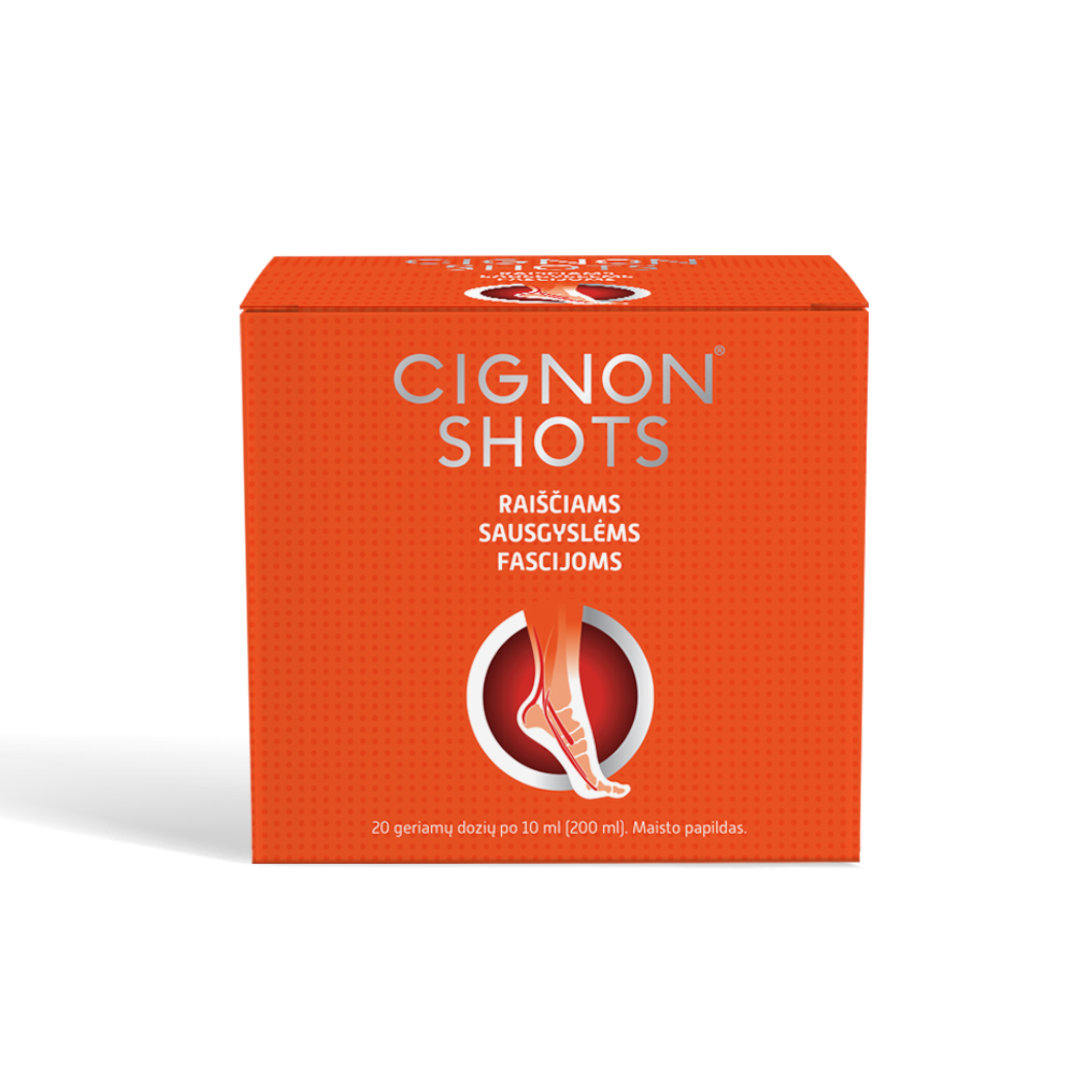 10060065-CIGNON-SHOTS-FOR-TENDONS-LIQ-10-ML-N20-VALENTIS-11.png CIGNON SHOTS, 20 vnt. po 10 ml - Image 1