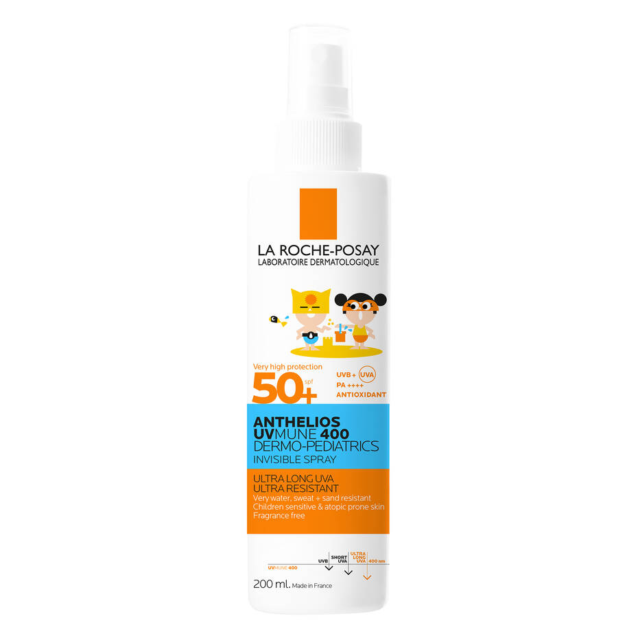 3337875886307Anthelios-Invisible-Kids-Spray-SPF50200ml01La-Roche-Posay-10.jpg LA ROCHE-POSAY veido ir kūno purškiklis nuo saulės vaikams ANTHELIOS UVMUNE 400 SPF50+, 200 ml - Image 1