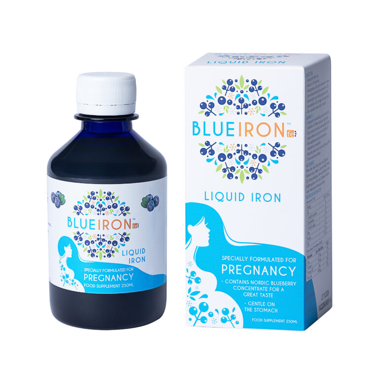 Blueiron Preganancy skysta geležis, mėlynių skonio