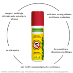 MOUSTICARE INFESTED AREAS, odos purškalas nuo uodų, kitų geliančių vabzdžių ir erkių, 75ml - Image 2