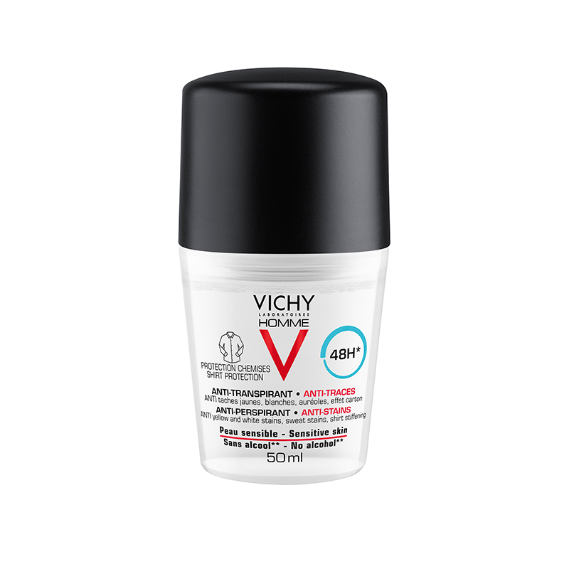 Vichy-Anti-Perspirant-Homme-000-3337875585750-Front-11.png VICHY dezodorantas-antiperspirantas HOMME DEO SHIRT PROTECT, 50 ml - Image 1