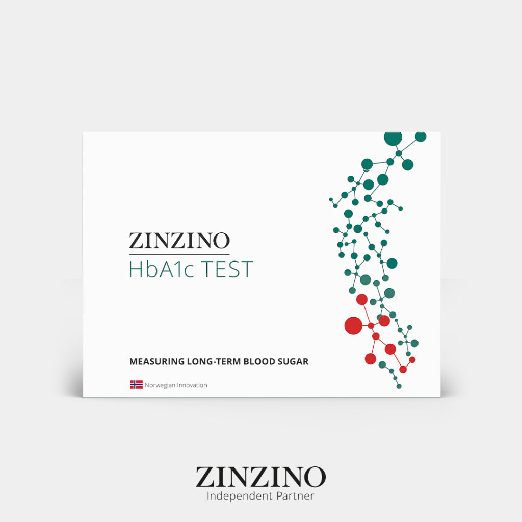 Zinzino HbA1c testas cukraus lygiui – namų testas ilgalaikiam cukraus kiekiui kraujyje matuoti
