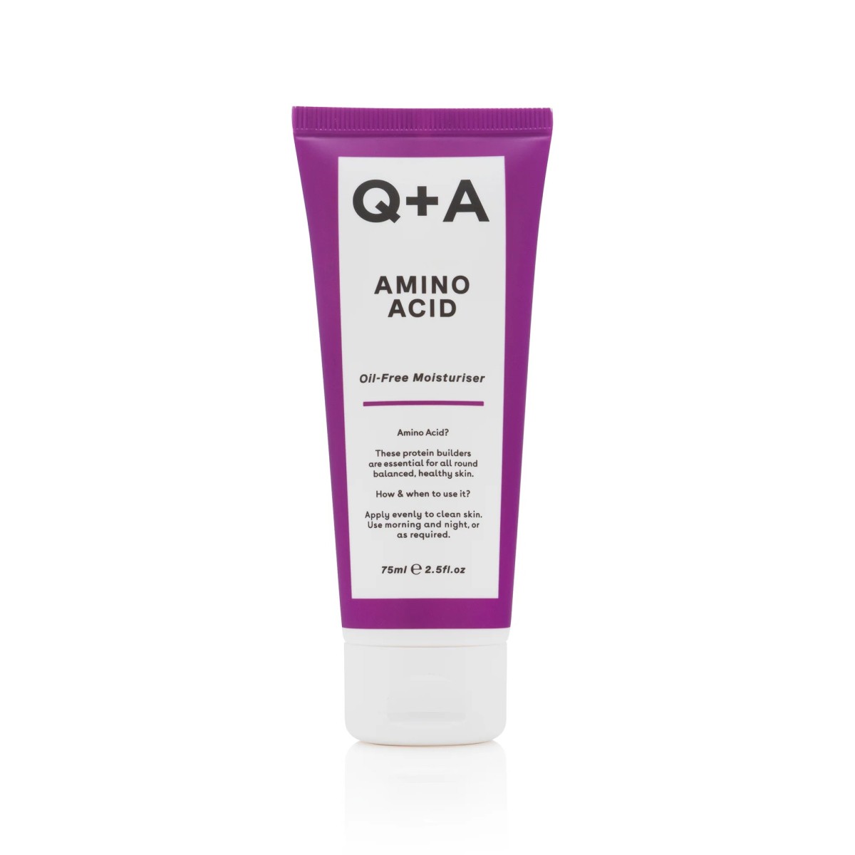 5060486264667-1200x1200 Q+A bealiejinis drėkinamasis veido kremas su aminorūgštimis Amino Acid Oil-Free Moisturiser, 75 ml - Image 1
