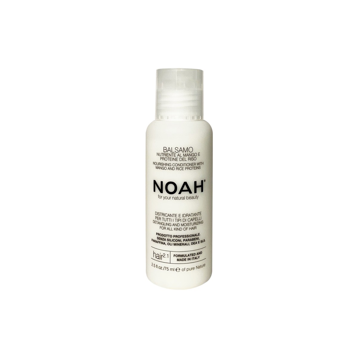 8034063522591-1200x1200 Noah maitinamasis balzamas lengvinantis plaukų iššukavimą 2.1. Nourishing Conditioner With Mango And Rice Proteins, 75 ml - Image 1