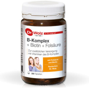 Dr. Wolz B-Complex + Biotinas + Folio rūgštis, 300 tablečių