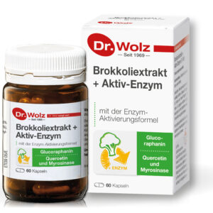 Dr. Wolz Brokolių ekstraktas ir aktyvūs fermentai, 60 kapsulių