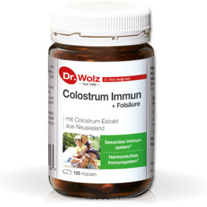 Dr. Wolz Colostrum Immun 125 kapsulės imuninei sistemai palaikyti