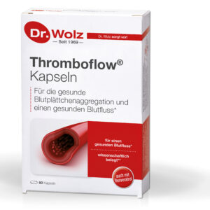 Dr. Wolz Thromboflow kapsulės, maisto papildas kraujotakai, 60 kapsulių pakuotė